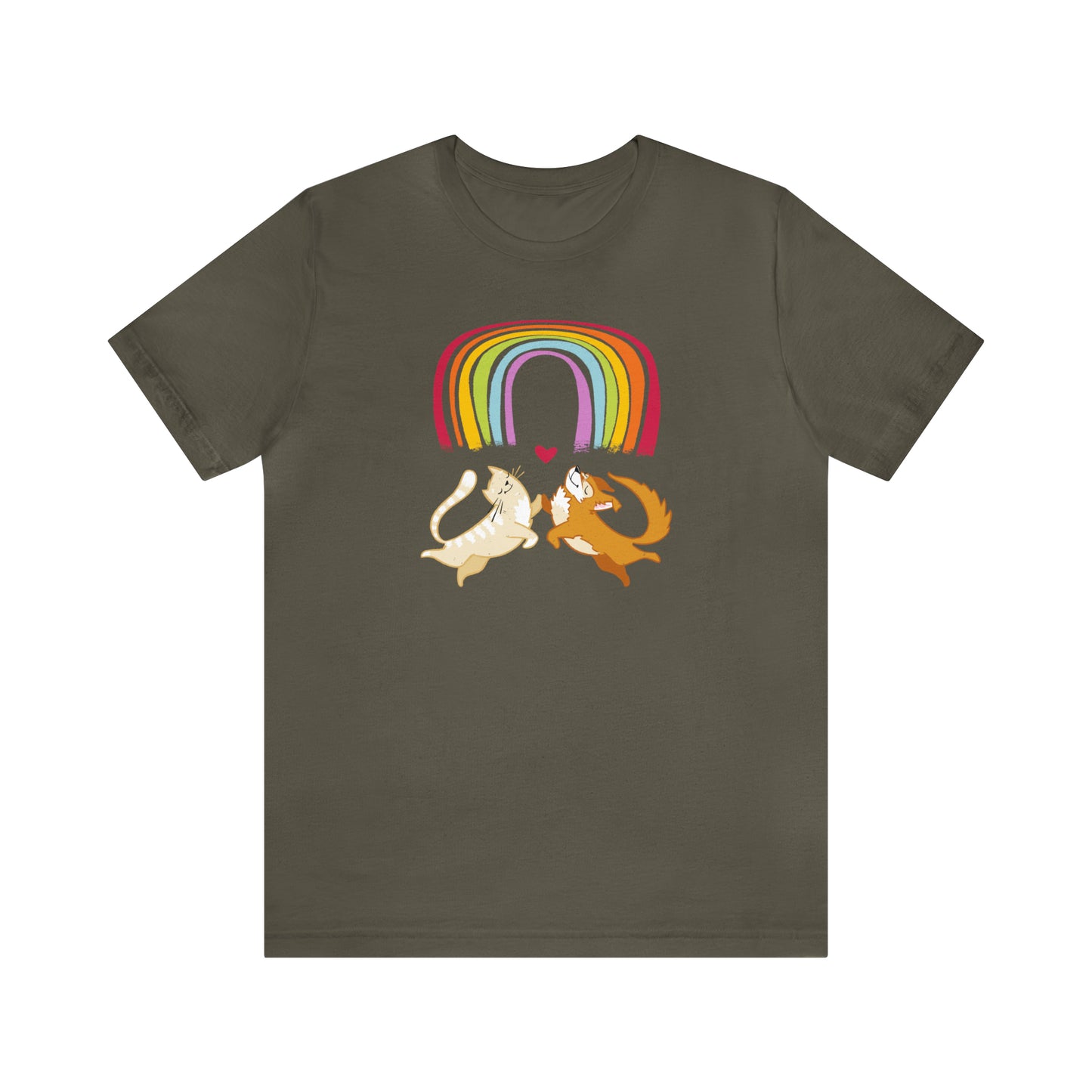 Rainbow Dog & Cat Women's Graphic Tee