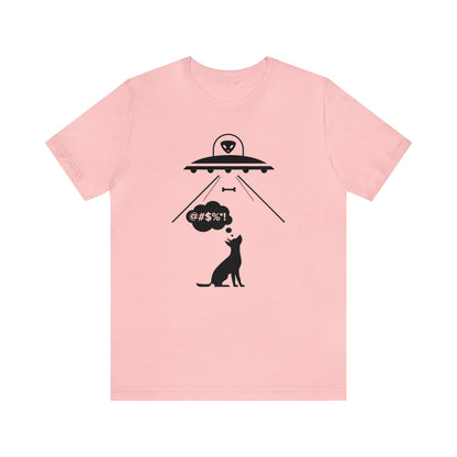 Alien Dog Bone Abduction Women's Graphic Tee