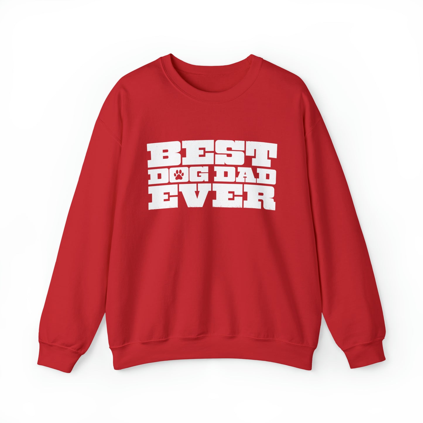 Best Dog Dad Ever Men's Heavy Blend Crewneck Sweatshirt