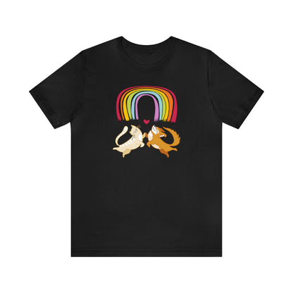 Rainbow Dog & Cat Women's Graphic Tee