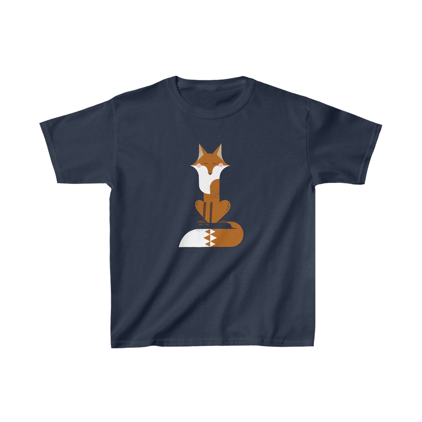 Sitting Fox Kid's Heavy Cotton Tee