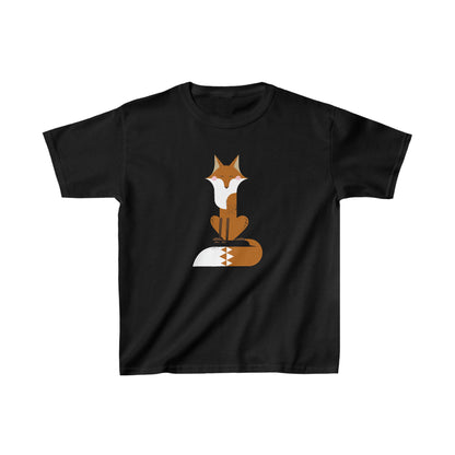 Sitting Fox Kid's Heavy Cotton Tee