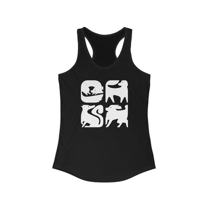 Dogs Graphic Women's Racerback Tank Top