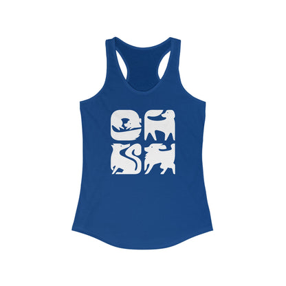 Dogs Graphic Women's Racerback Tank Top