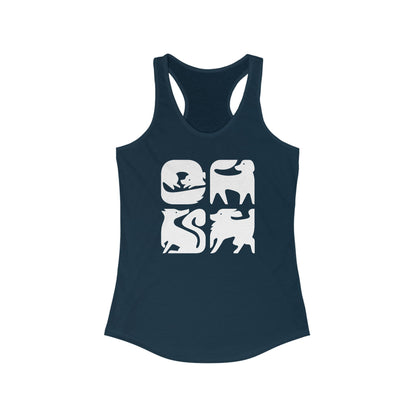 Dogs Graphic Women's Racerback Tank Top