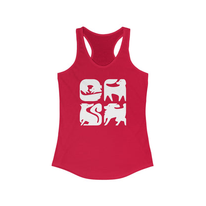 Dogs Graphic Women's Racerback Tank Top