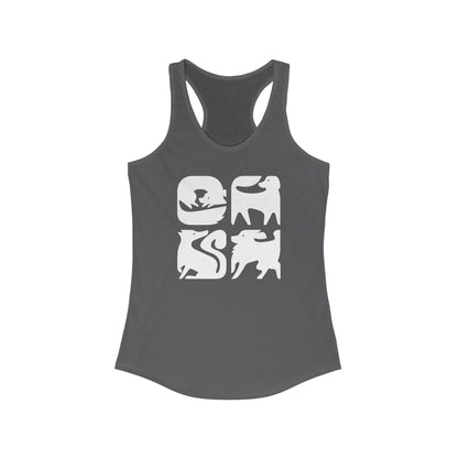 Dogs Graphic Women's Racerback Tank Top