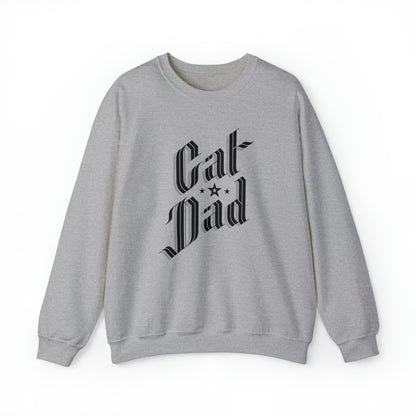 Cat Dad Men's Heavy Blend Crewneck Sweatshirt