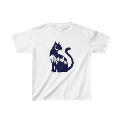 Mountain Cat Kid's Heavy Cotton Tee