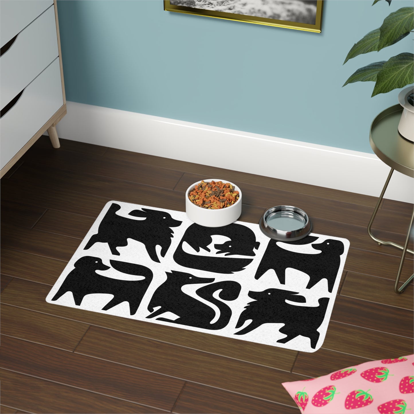 Dogs Graphic Pet Food Mat (12x18)