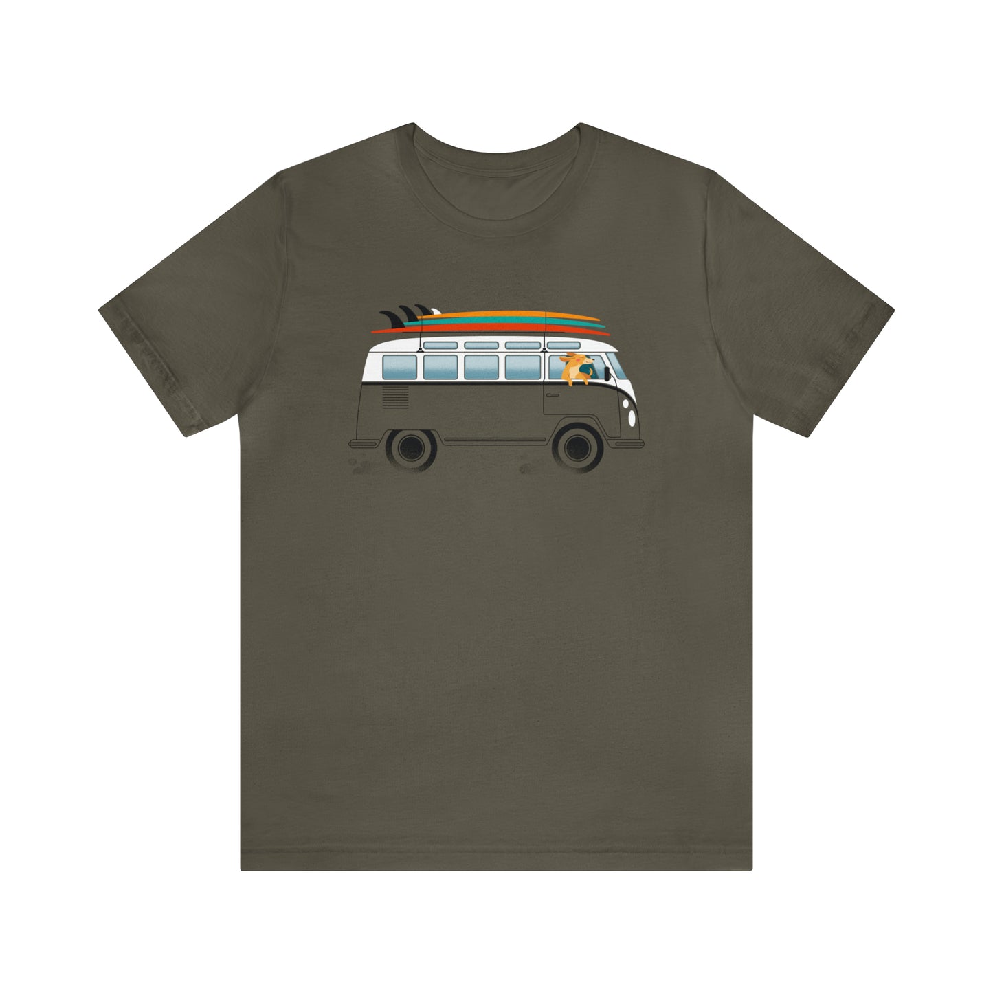 VW Van Surf Dog Men's Graphic Tee