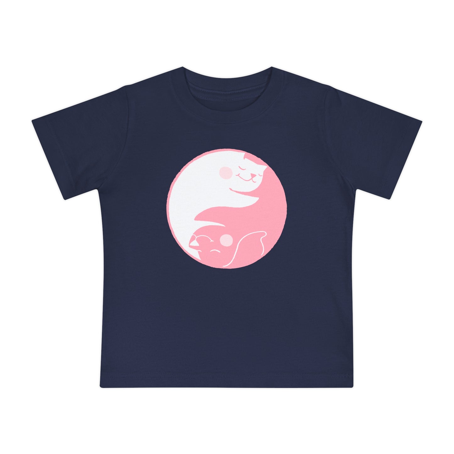 Pink Yin Yang Baby Graphic Tee