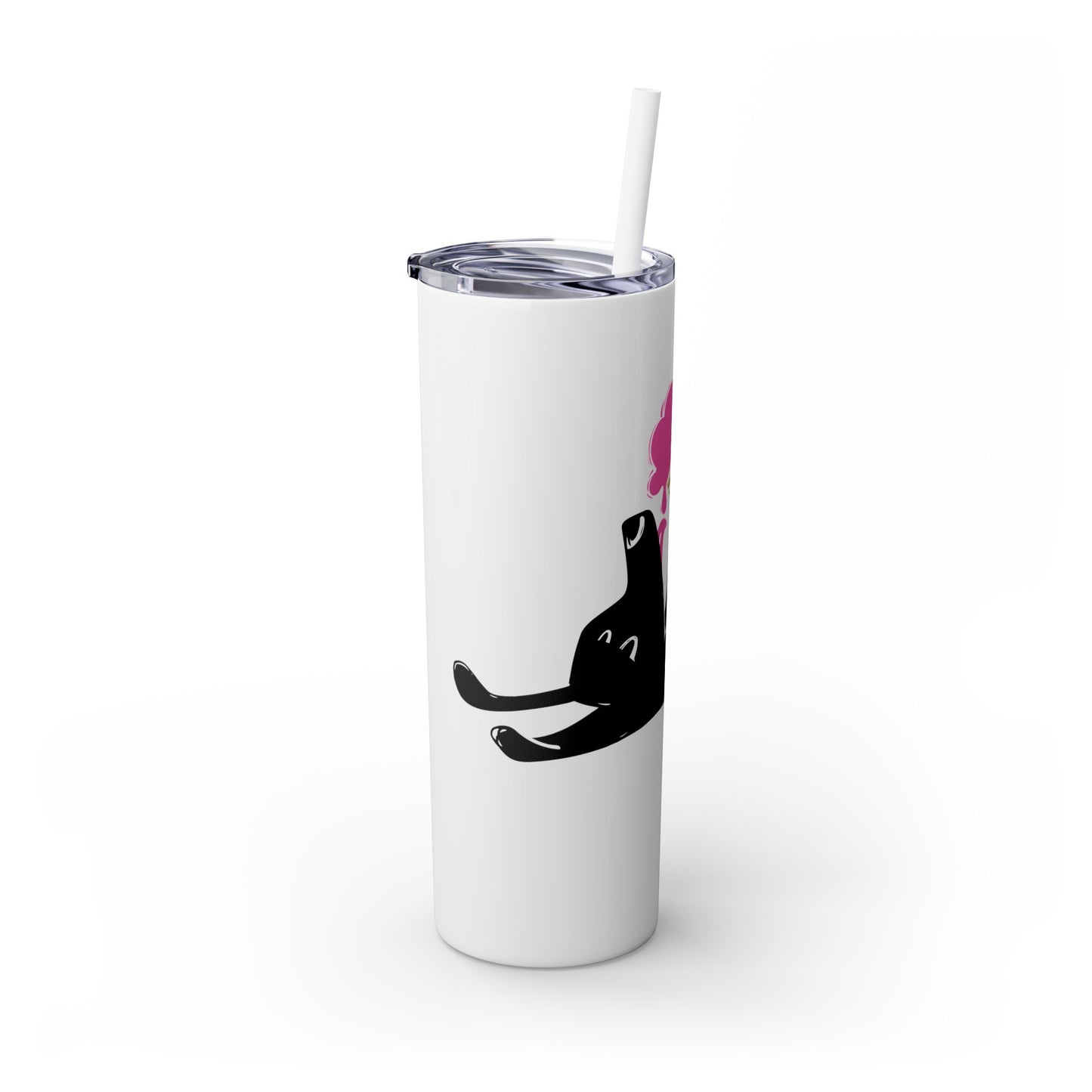 Icecream Pooch Skinny Tumbler with Straw, 20oz