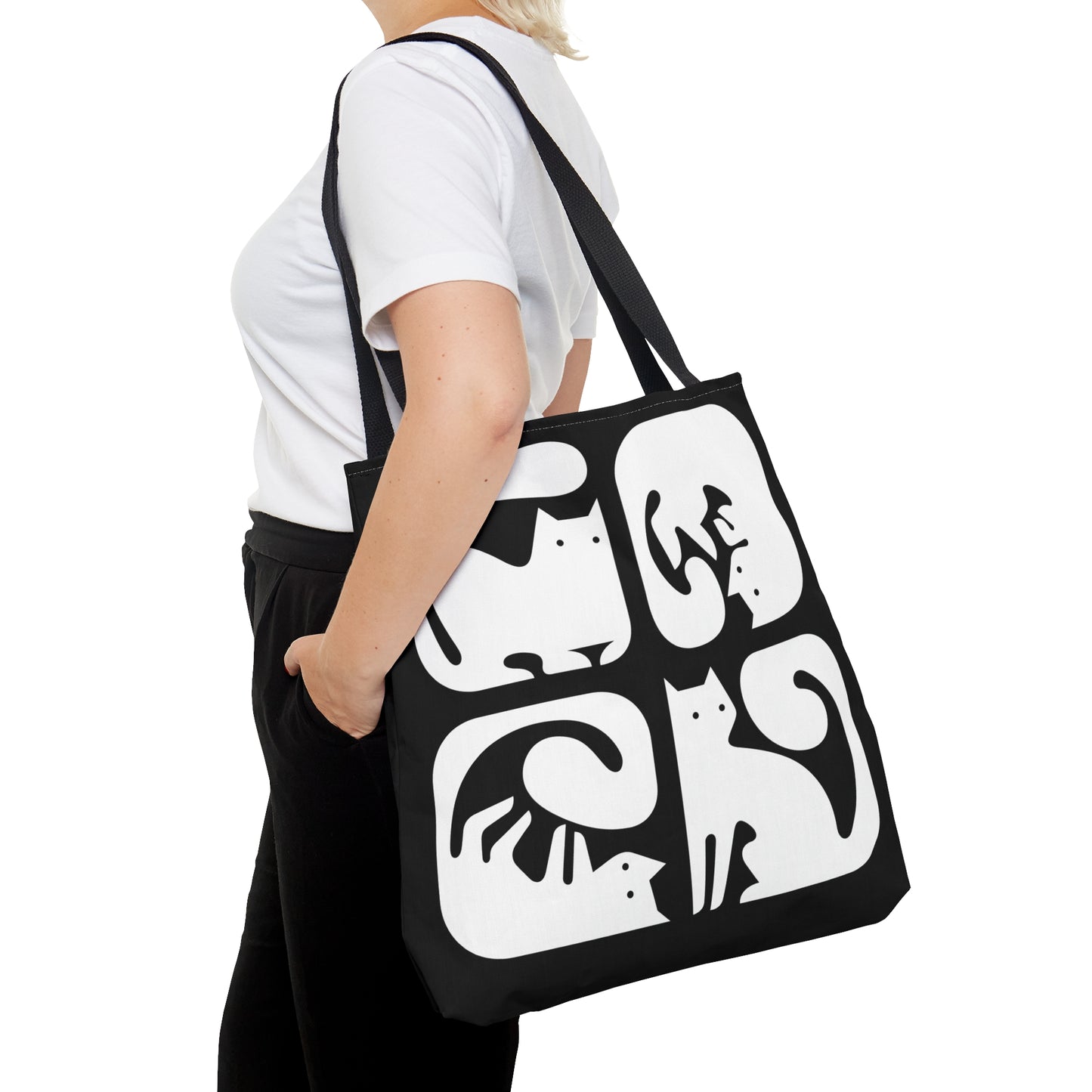 Graphic Cats Tote Bag