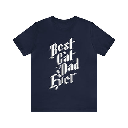 Sophisticated Best Cat Dad Ever Men's Graphic Tee