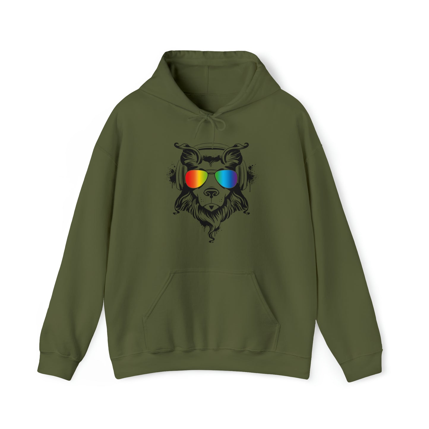 Music Dog Women's Hooded Sweatshirt