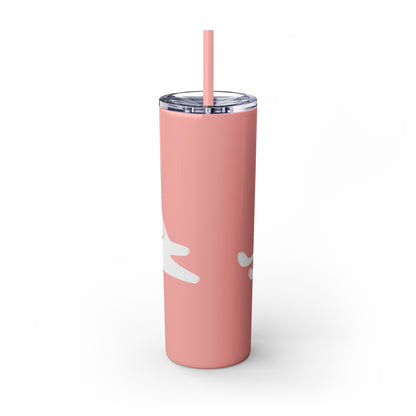 Icecream Pooch Skinny Tumbler with Straw, 20oz