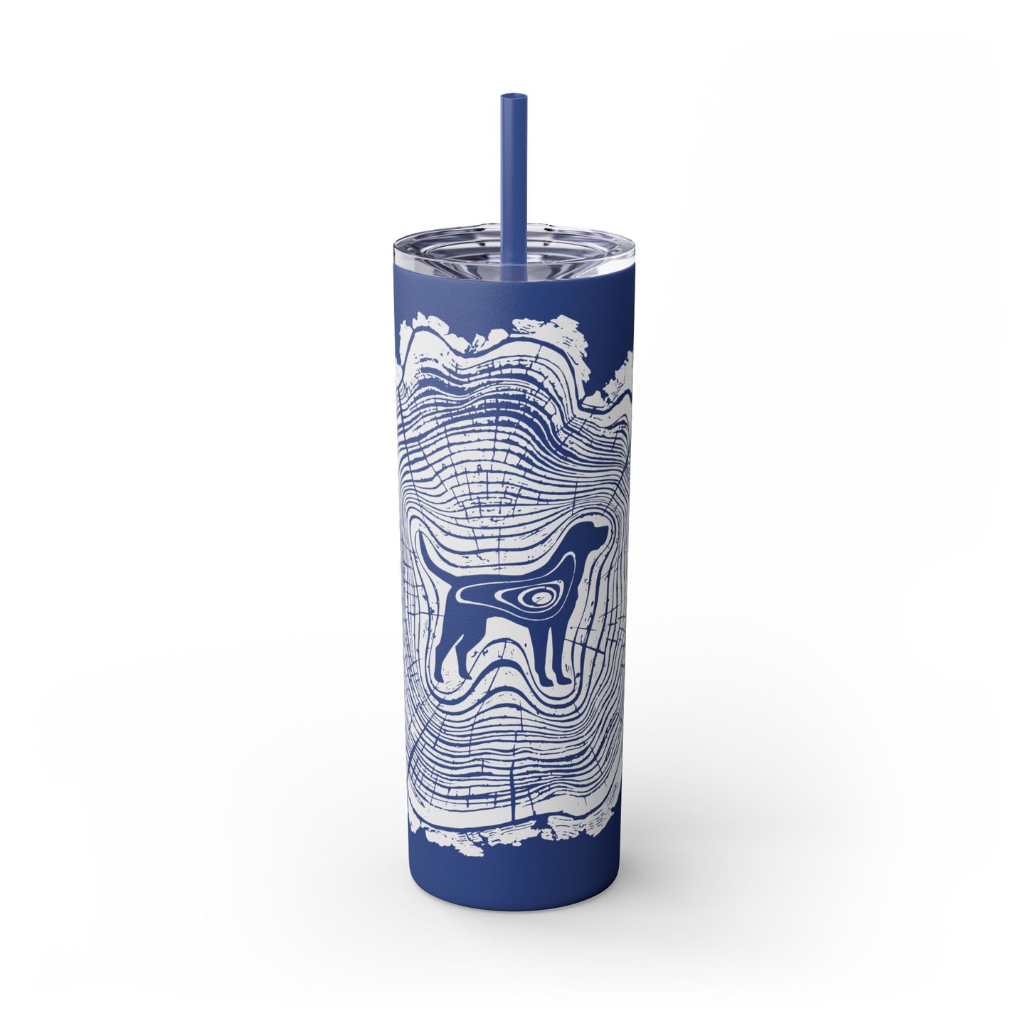 Dogwood Skinny Tumbler with Straw, 20oz