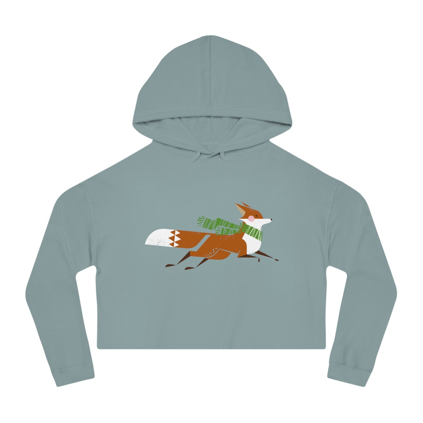Fox on the Run Women’s Cropped Hooded Sweatshirt