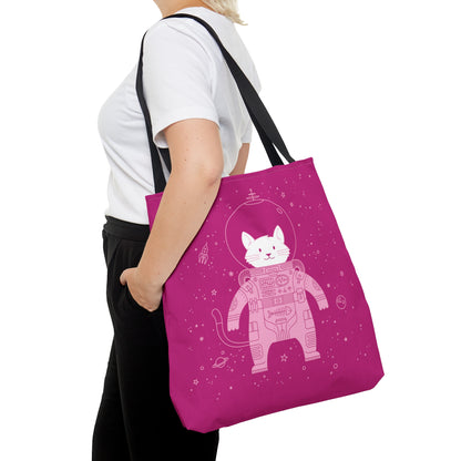 Cat in Space Tote Bag