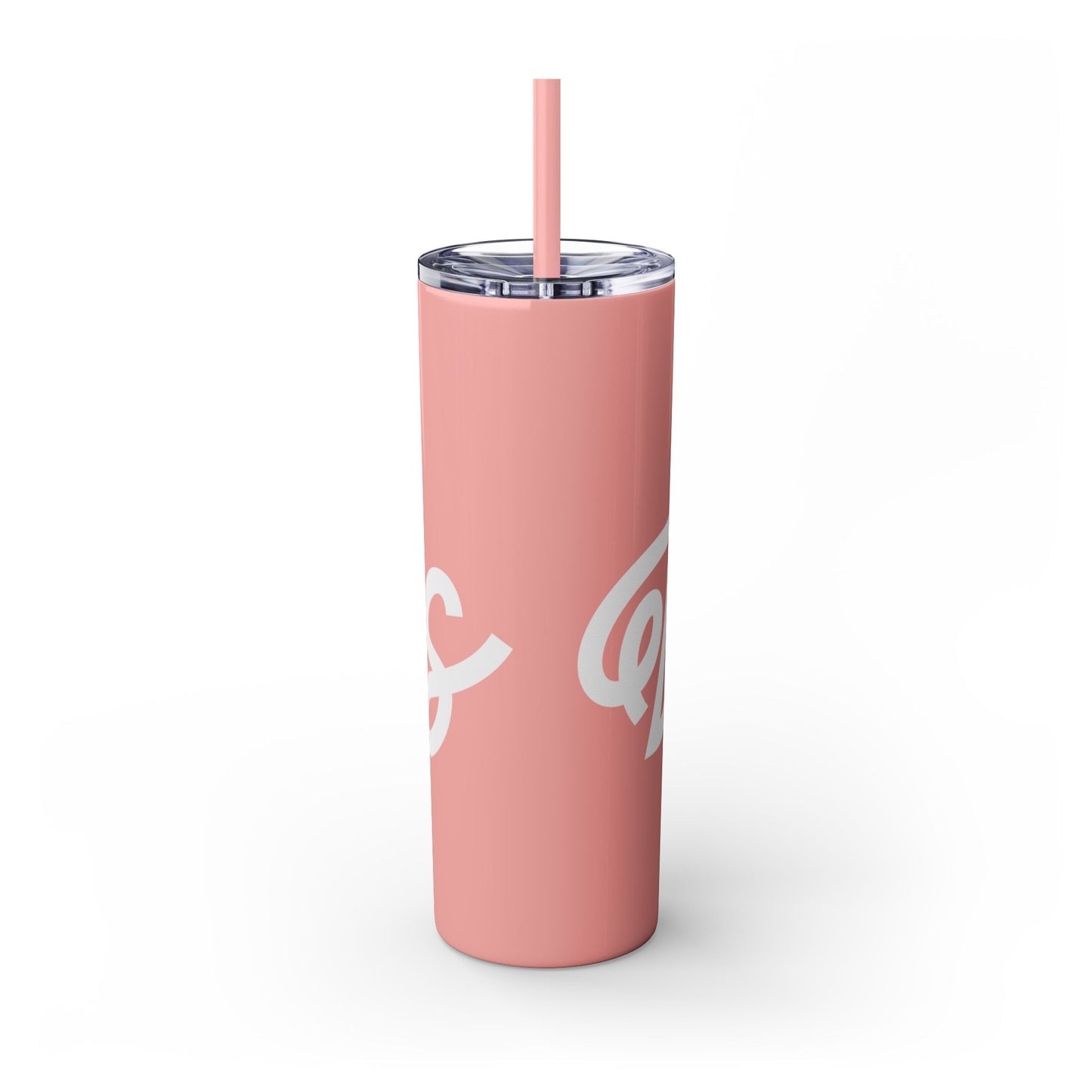 Love Dogs Script Skinny Tumbler with Straw, 20oz