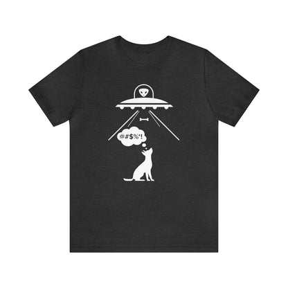 Alien Dog Bone Abduction Women's Graphic Tee