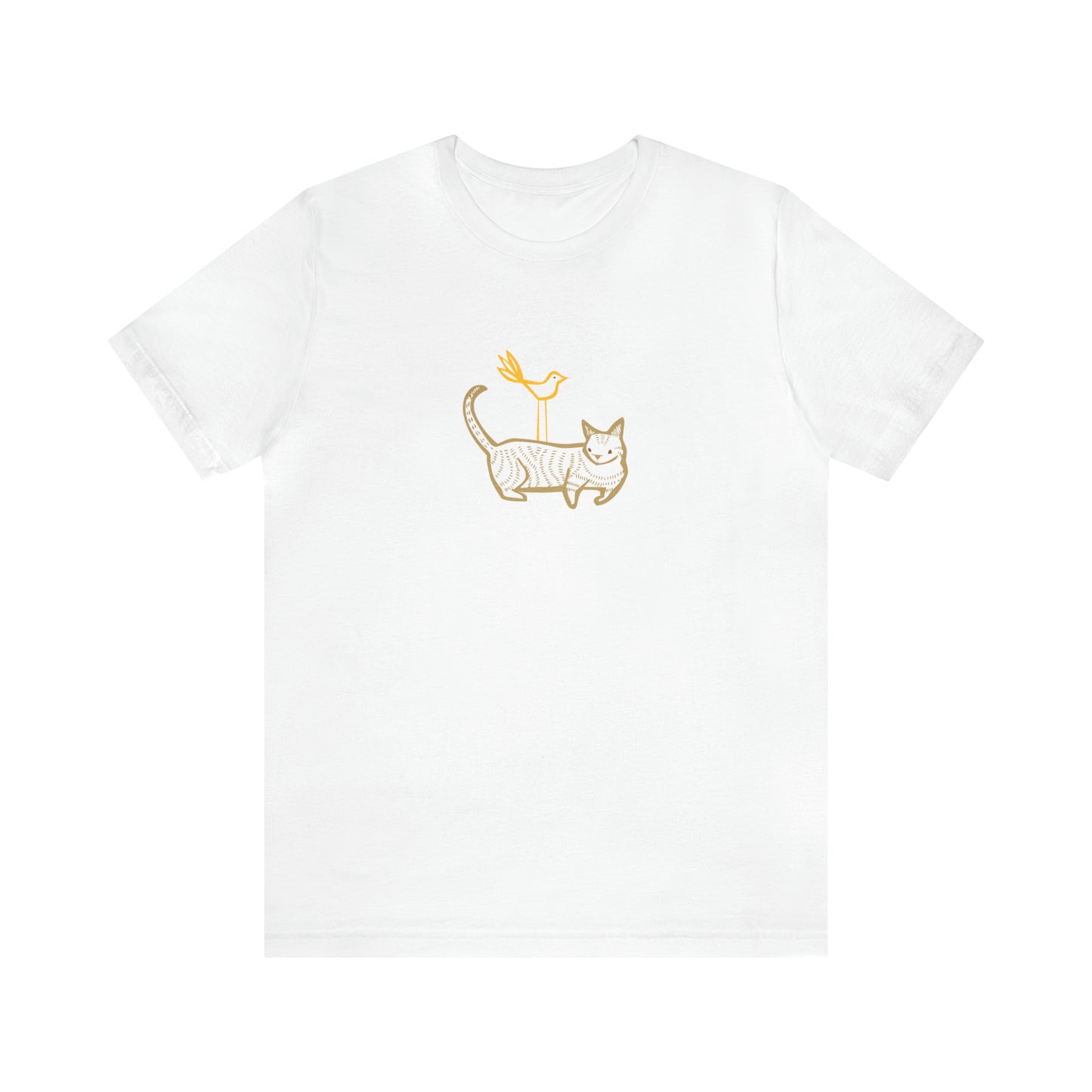 Cat & Bird Friends Women's Graphic Tee