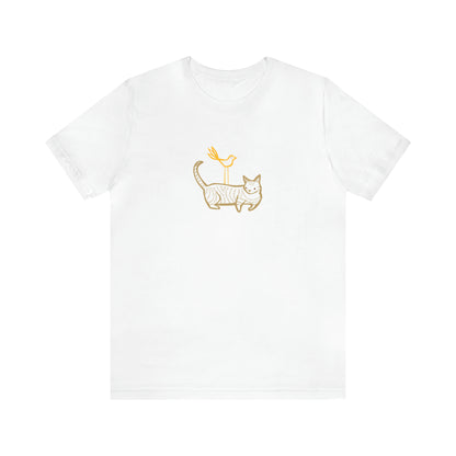 Cat & Bird Friends Women's Graphic Tee