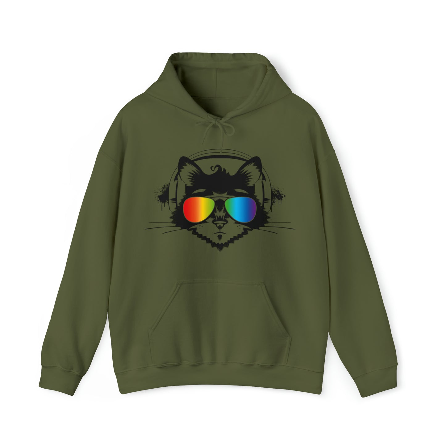 Music Cat Women's Hooded Sweatshirt