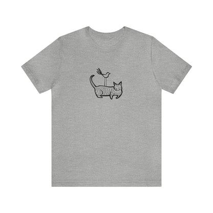 Cat & Bird Friends Women's Graphic Tee