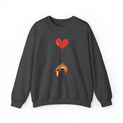 Dog on Heart Strings Women's Heavy Blend Crewneck Sweatshirt