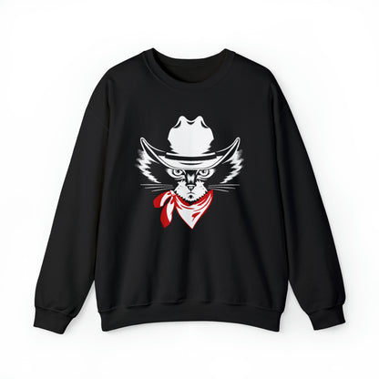 Cowboy Cat Women's Heavy Blend Crewneck Sweatshirt