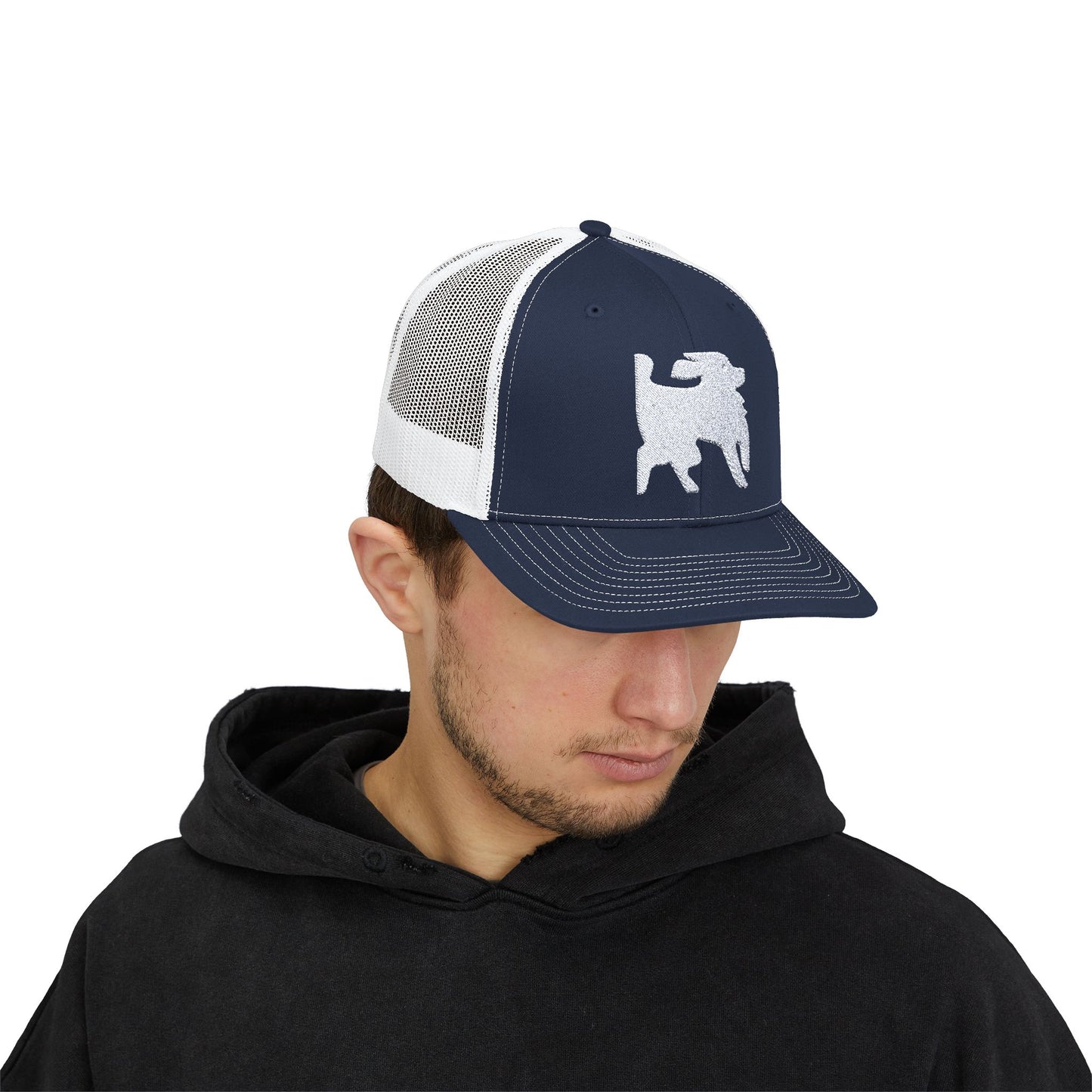 Dog Graphic Snapback Trucker Cap