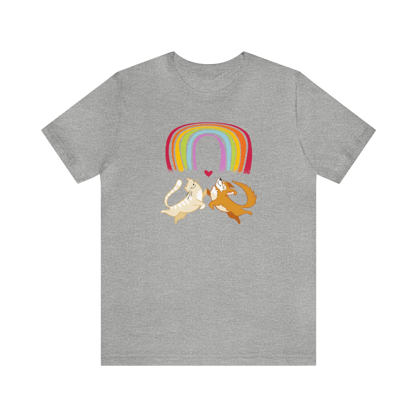 Rainbow Dog & Cat Women's Graphic Tee