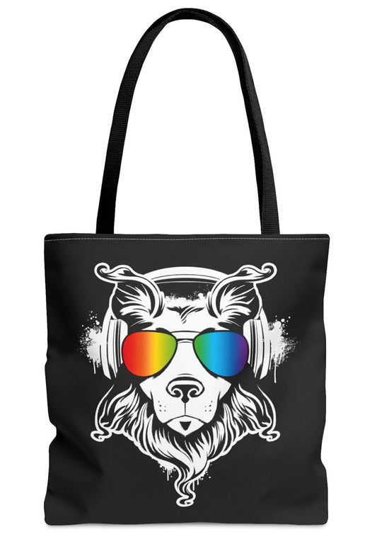 Music Dog Tote Bag