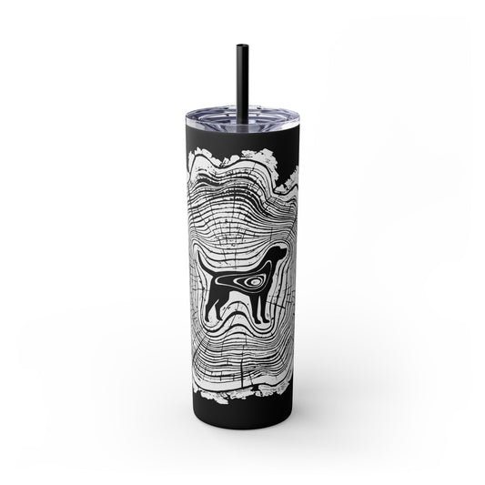 Dogwood Skinny Tumbler with Straw, 20oz