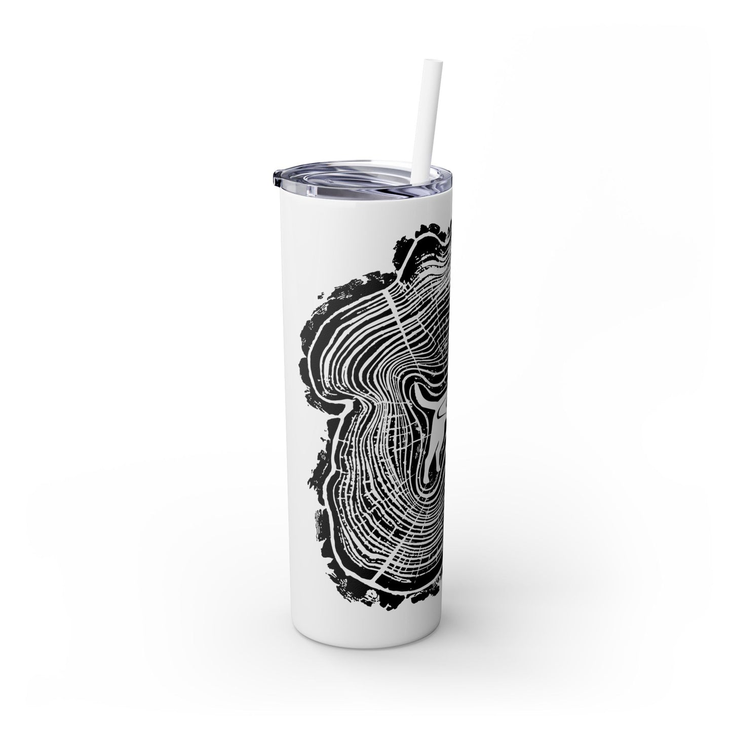 Dogwood Skinny Tumbler with Straw, 20oz