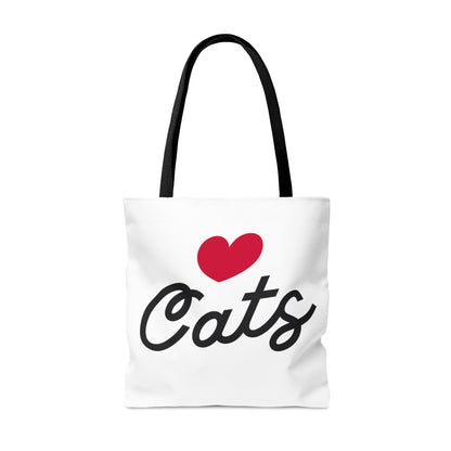 Love Cats Script Tote Bag