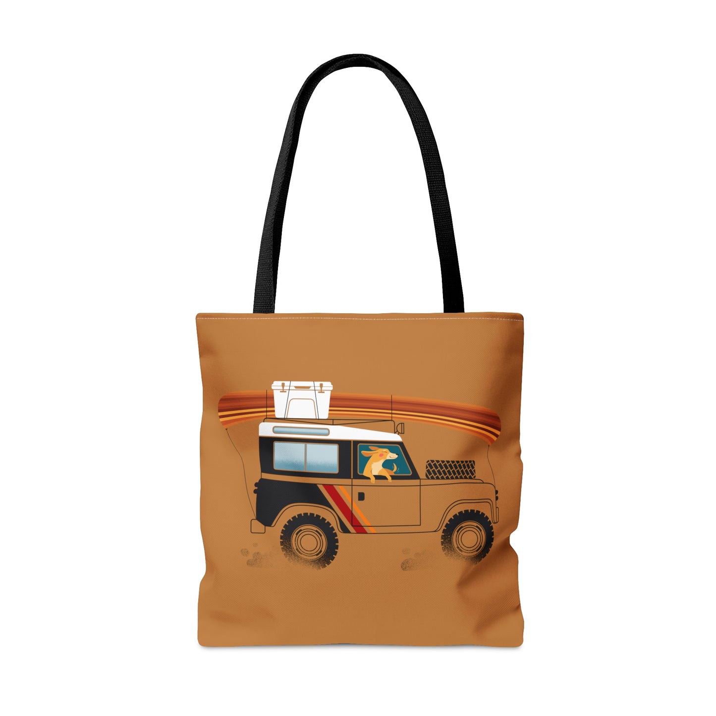 Camping Canoe Dog Tote Bag