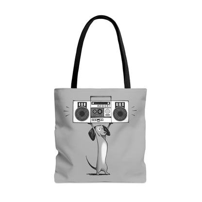 Boombox Dog Tote Bag