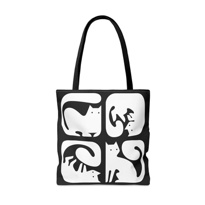 Graphic Cats Tote Bag