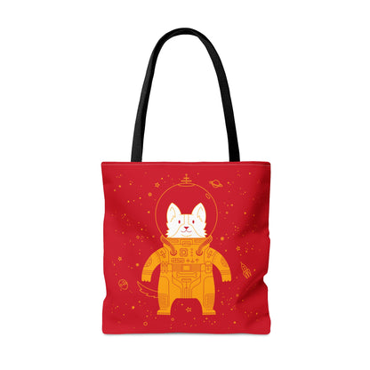 Dog in Space Tote Bag