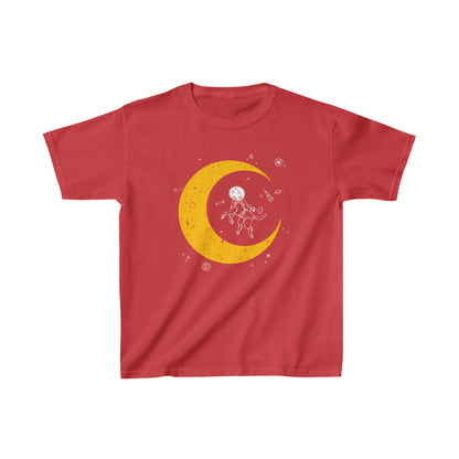 Yellow Moon Dog Kid’s Heavy Cotton Graphic Tee