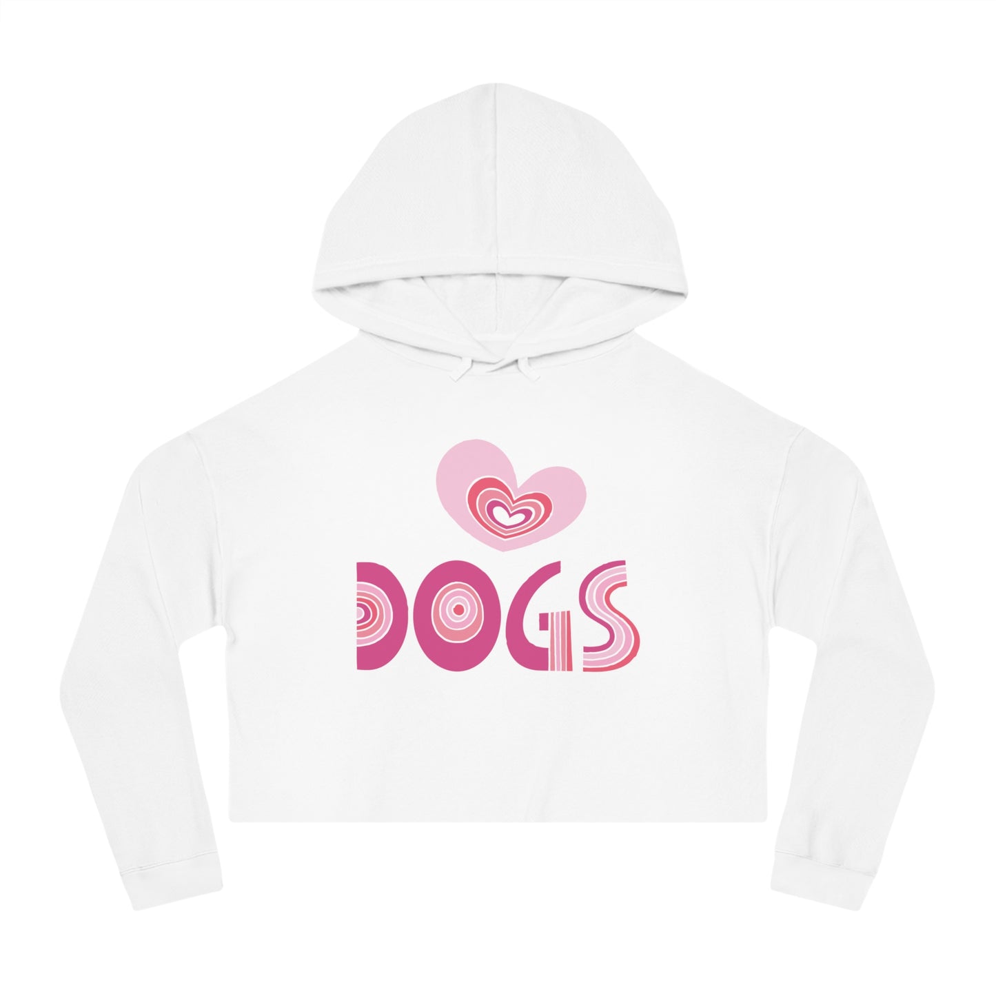 Love Dogs Women’s Cropped Hooded Sweatshirt