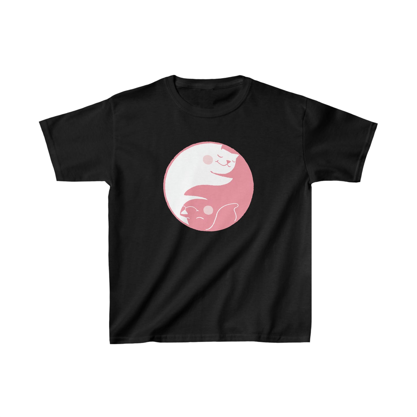 Pink Yin Yang Kids Heavy Cotton Graphic Tee