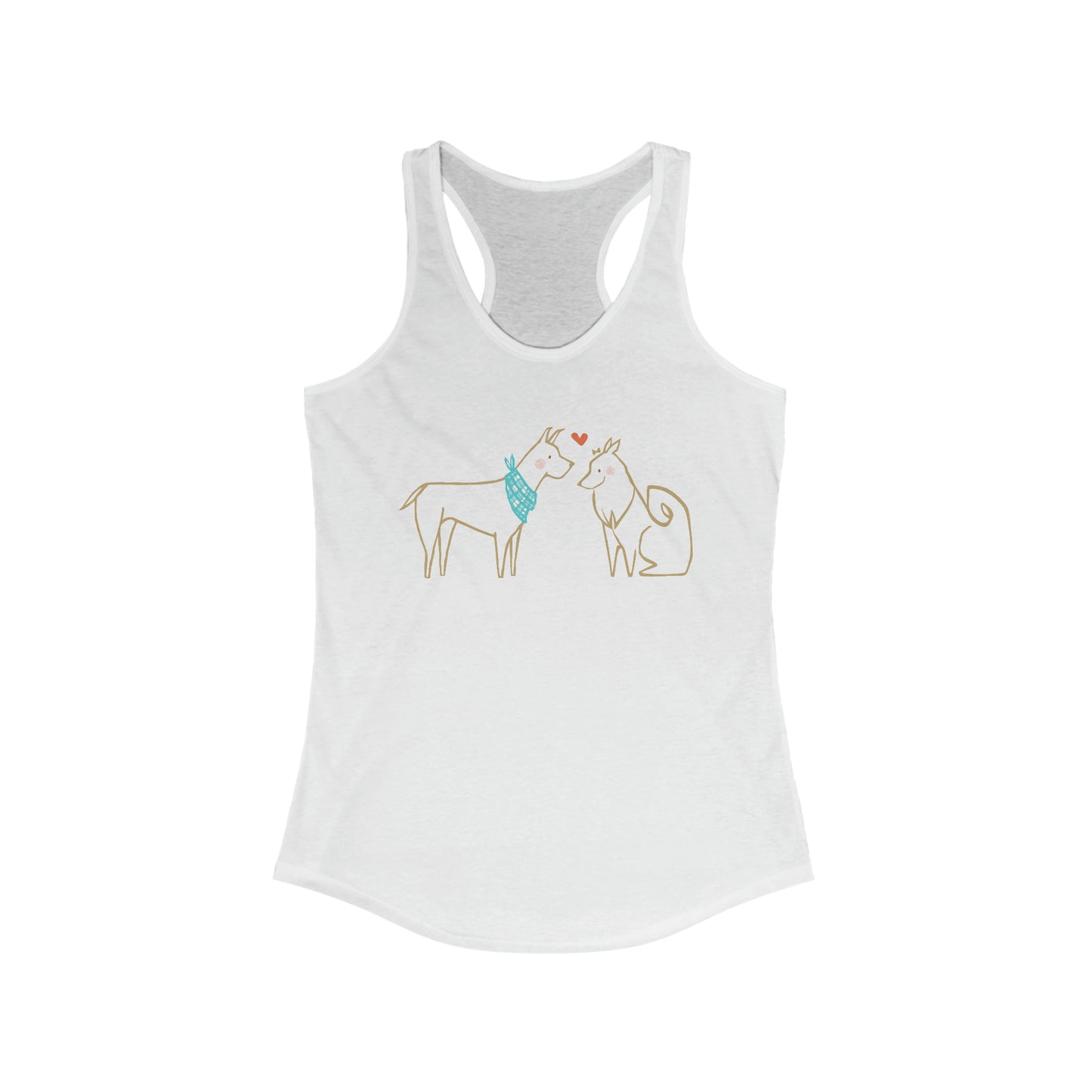 Dogs in Love Women's Racerback Tank Top