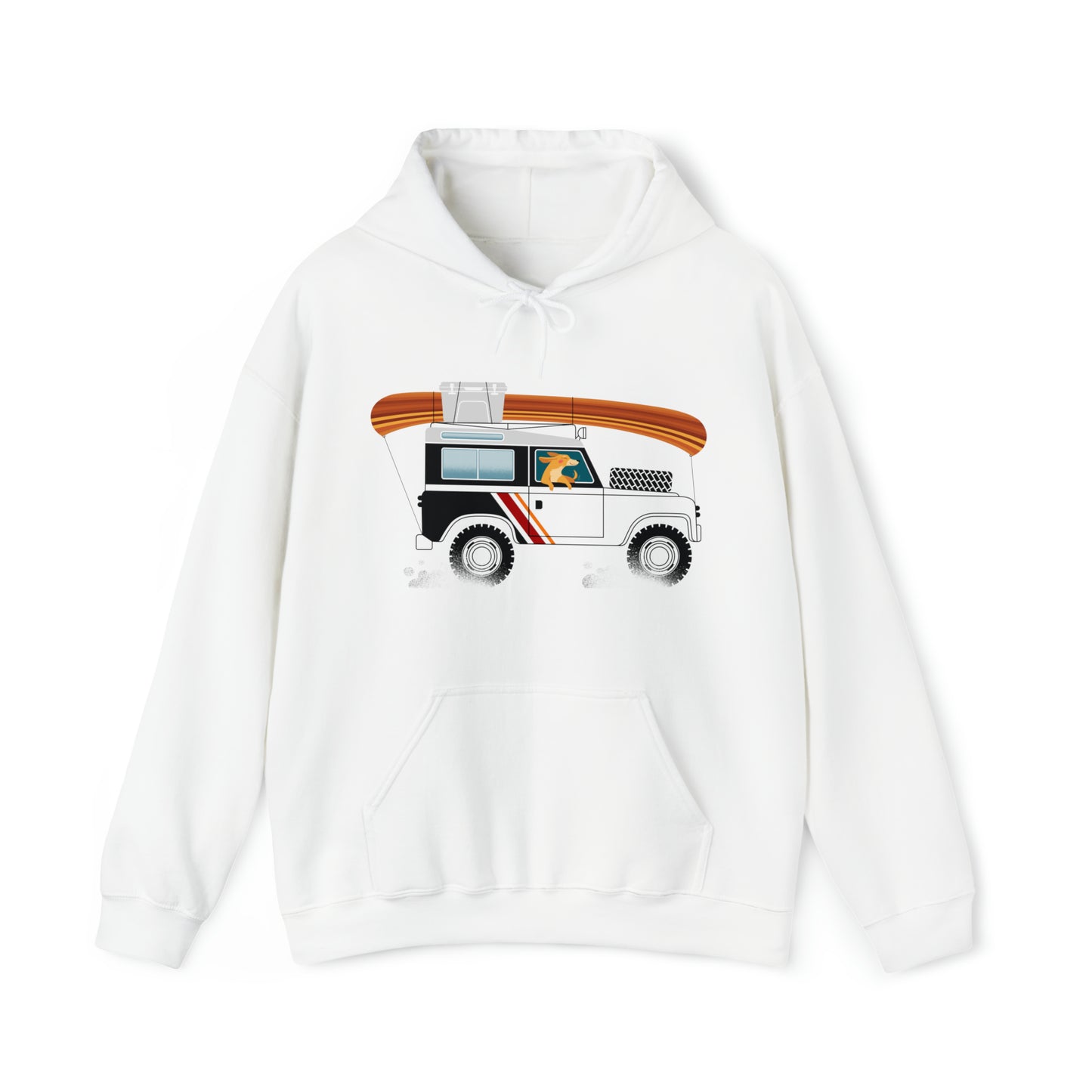 Land Rover Camping Dog Women's Hooded Sweatshirt