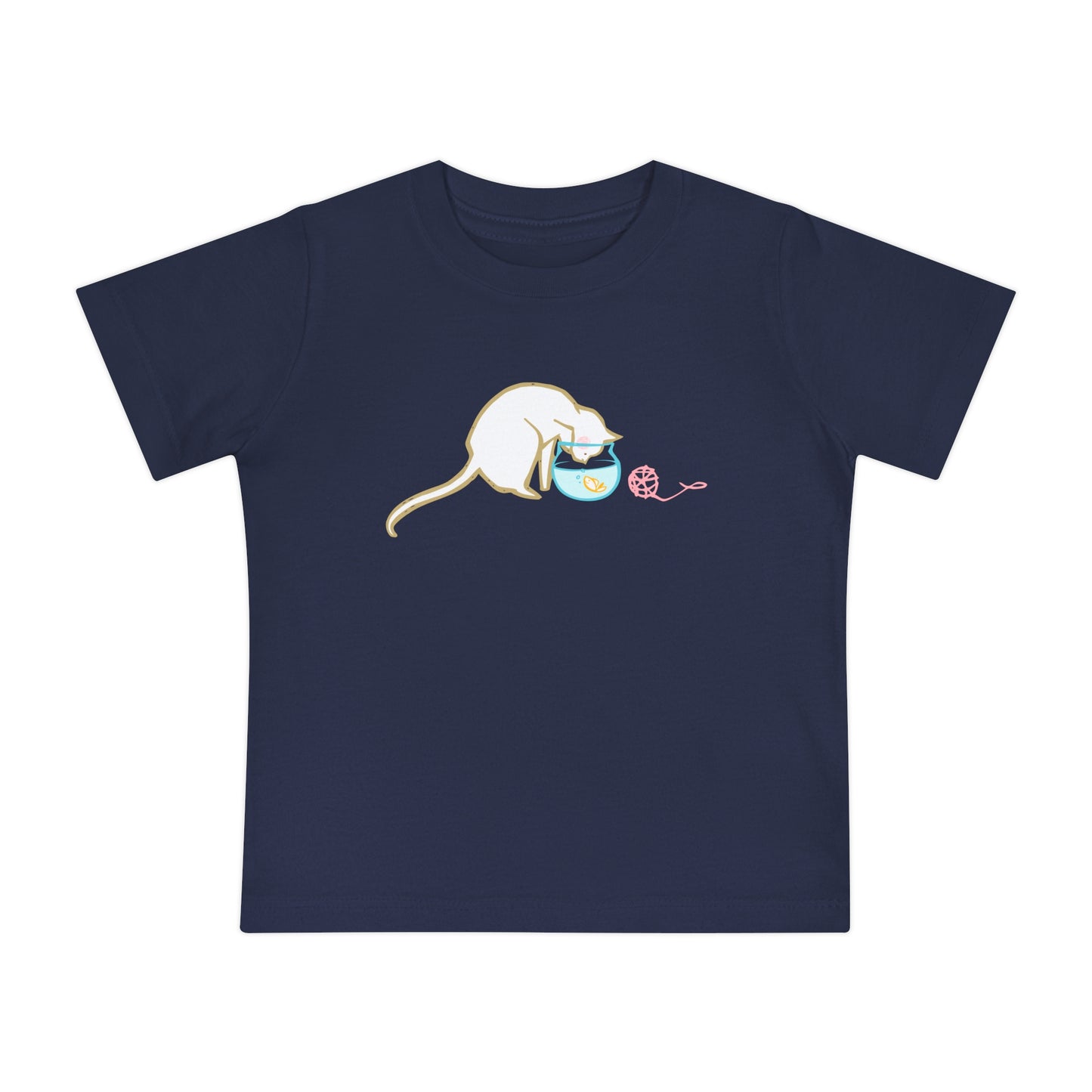 Cat & Fish Bowl Baby Graphic Tee