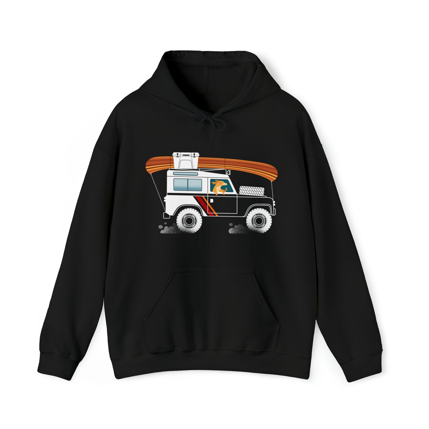 Land Rover Camping Dog Women's Hooded Sweatshirt