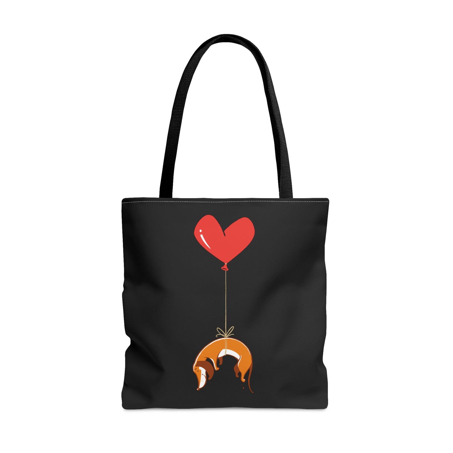 Dog on Heart Strings Tote Bag